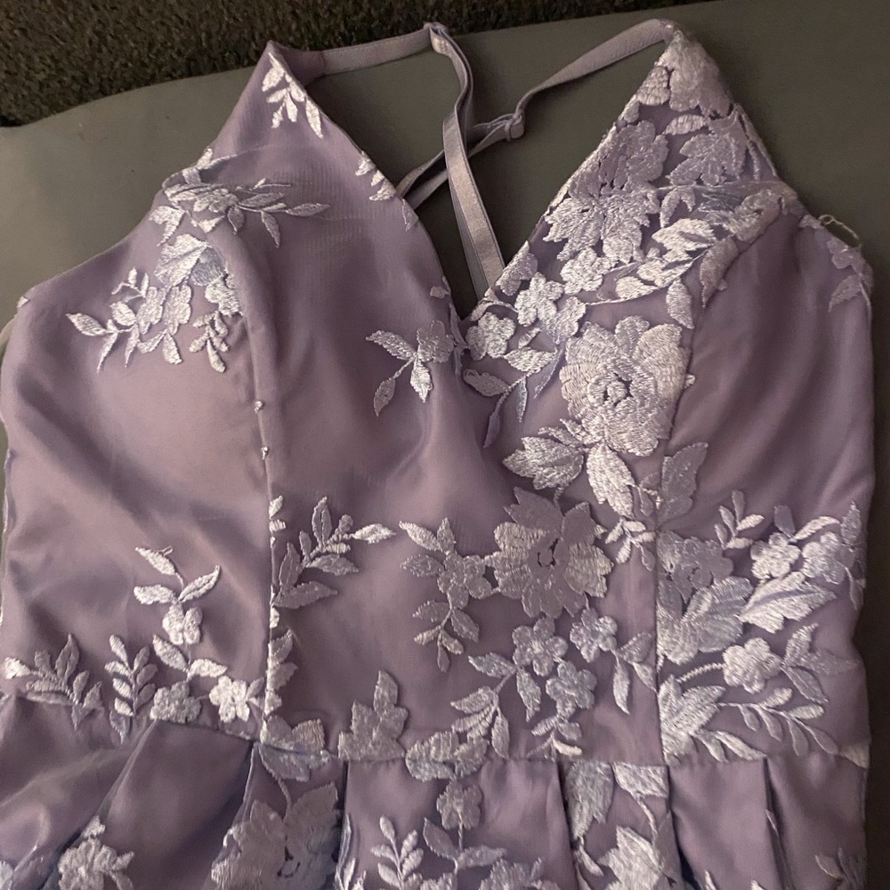BCX Lilac Dress with Silver Accents